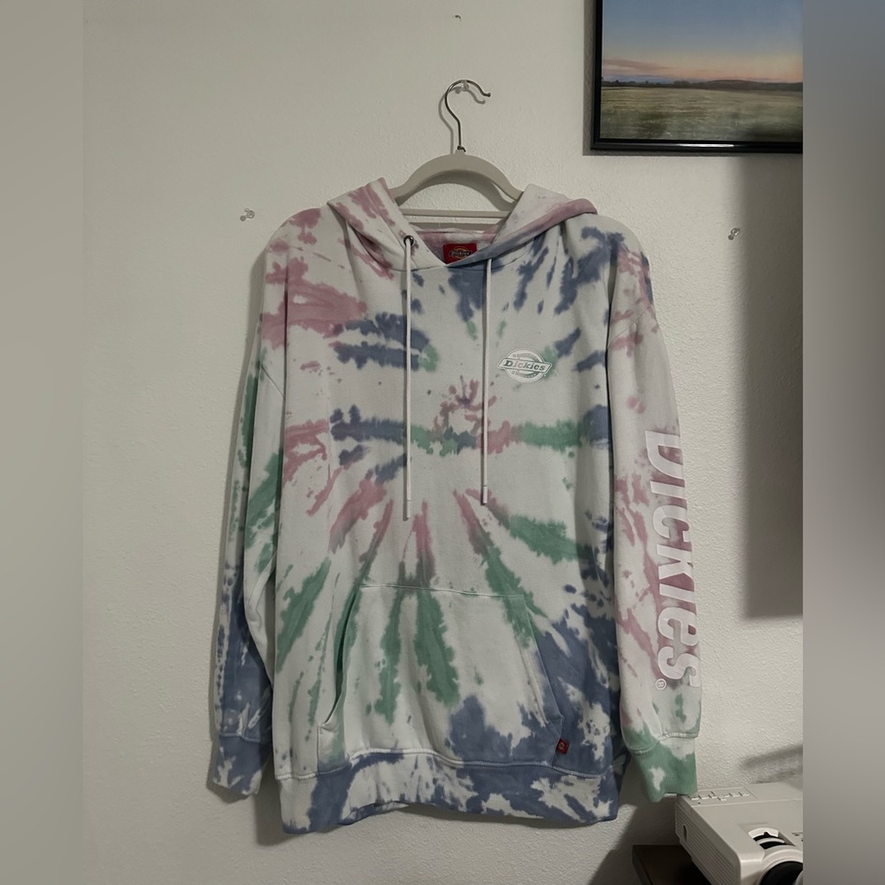 Tie-dye dickies oversized hoodie